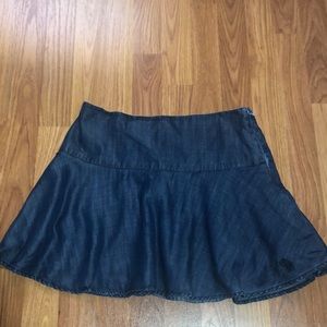 Abercrombie & Fitch Denim Chambray Mini Skirt Sz 6